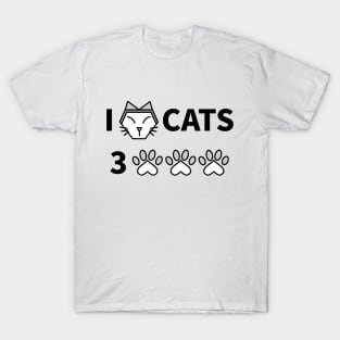 I LOVE CATS 3000 T-Shirt